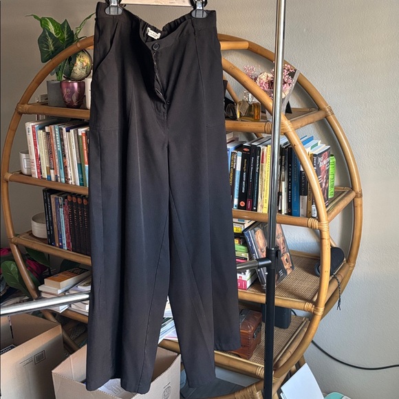 Max Studio Black Ankle Flare Pants - Picture 1 of 6
